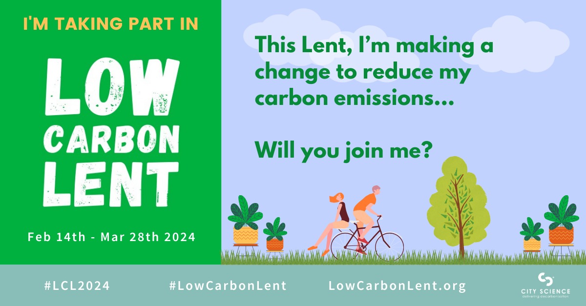 I’m taking part in Low Carbon Lent